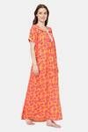 Naidu Hall Cotton Full Length Nightdress - Dark Pink — thumbnail 2